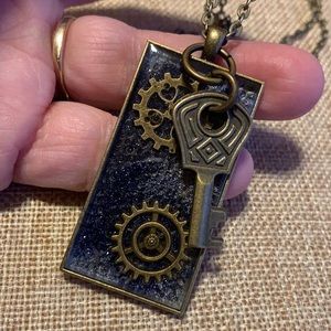 Key Gears Necklace Handmade New One of a kind.